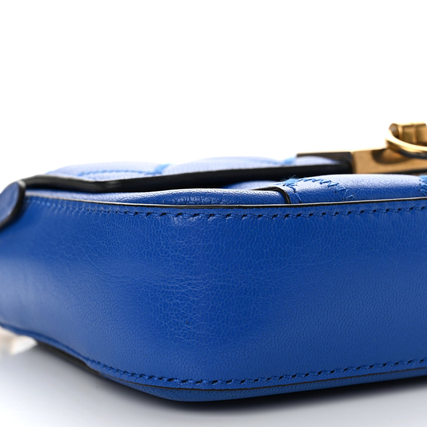 Goatskin Quilted GV3 Mini Pocket Convertible Bag Blue
