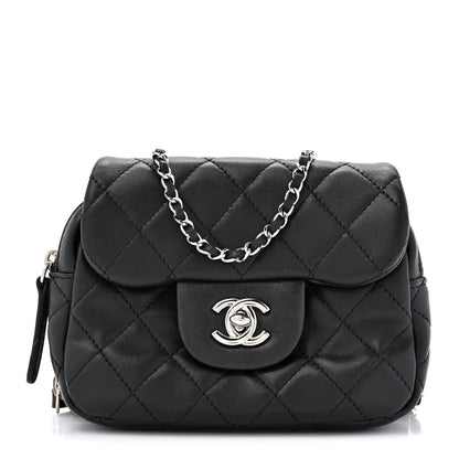 Chanel Lambskin Quilted New Mini Flap Black 1 of 14