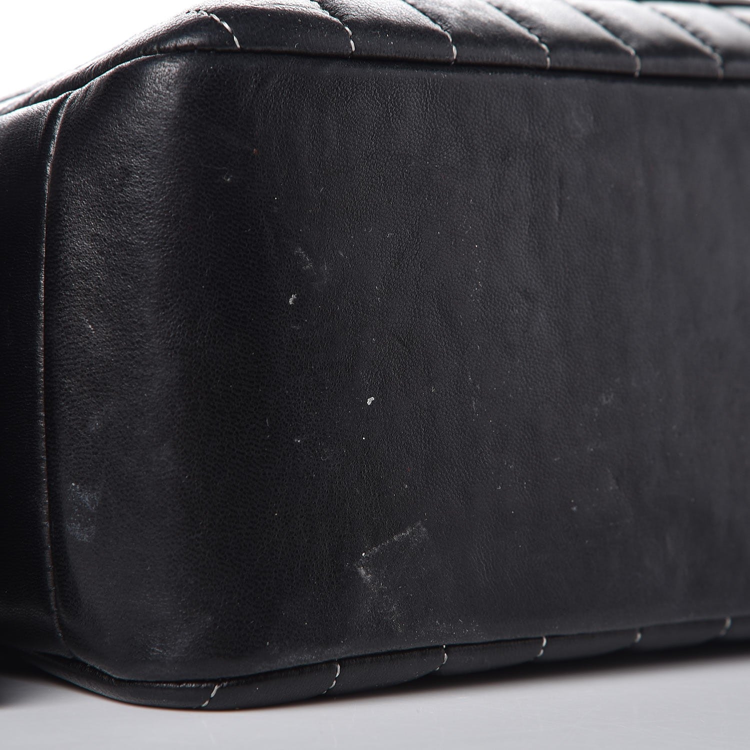 Chanel Lambskin Vertical Quilted Mademoiselle Small Camera Case Black 11 of 25