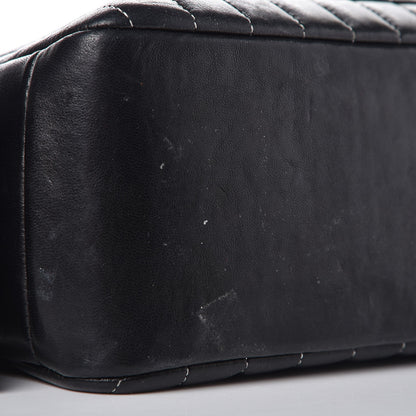 Chanel Lambskin Vertical Quilted Mademoiselle Small Camera Case Black 11 of 25