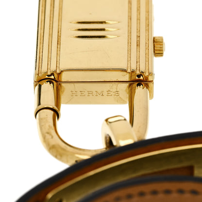 Hermes Stainless Steel Barenia Kelly Cadena Double Tour Quartz Watch Marine 3 of 5