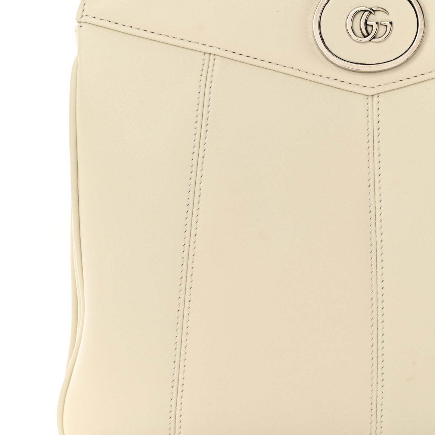 Senna Calfskin Petite GG Tote Bag Mystic White