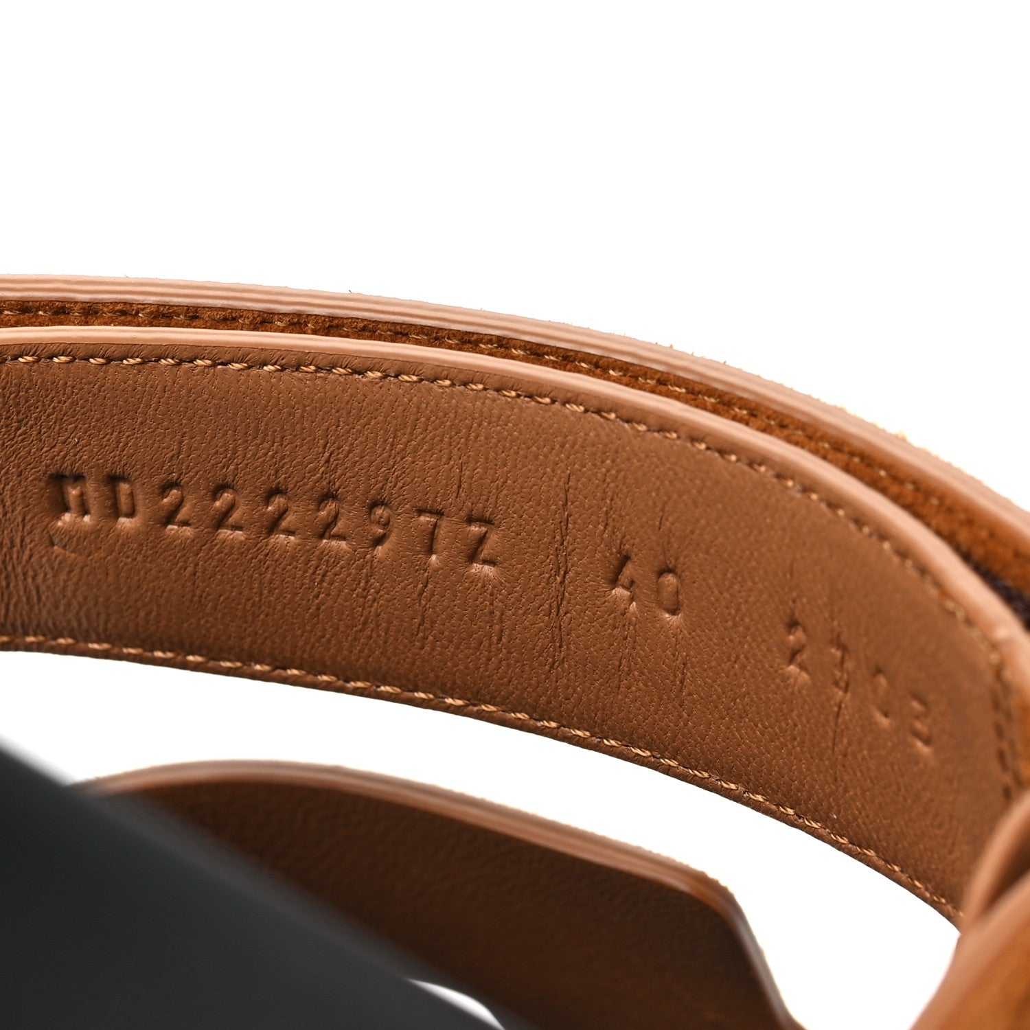 Hermes Suede Goatskin Womens Chypre Sandals 40 Naturel 7 of 9
