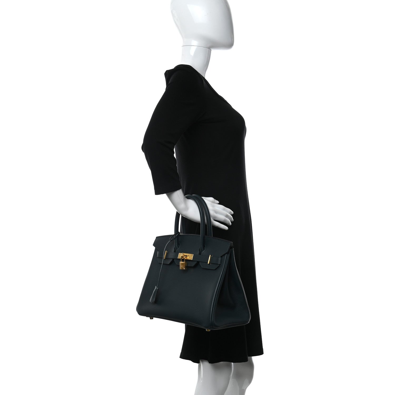 Hermes Epsom Birkin 30 Vert Cypress 2 of 10
