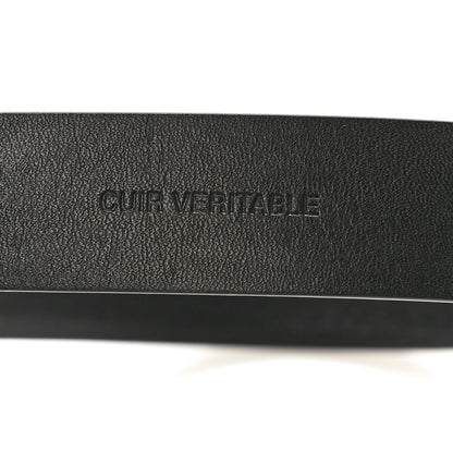 Chanel Calfskin CC Chain Vintage Allure Logo Belt 75 30 Black 5 of 6