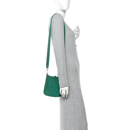 Hermes Taurillon Clemence Evelyne TPM Vert Vertigo 2 of 11