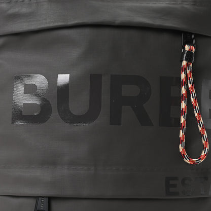 Burberry Coated Canvas Horseferry Blaze Sling Bag Grey 8 of 10