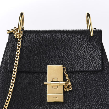 Chloe Grained Lambskin Mini Drew Shoulder Bag Black 9 of 9