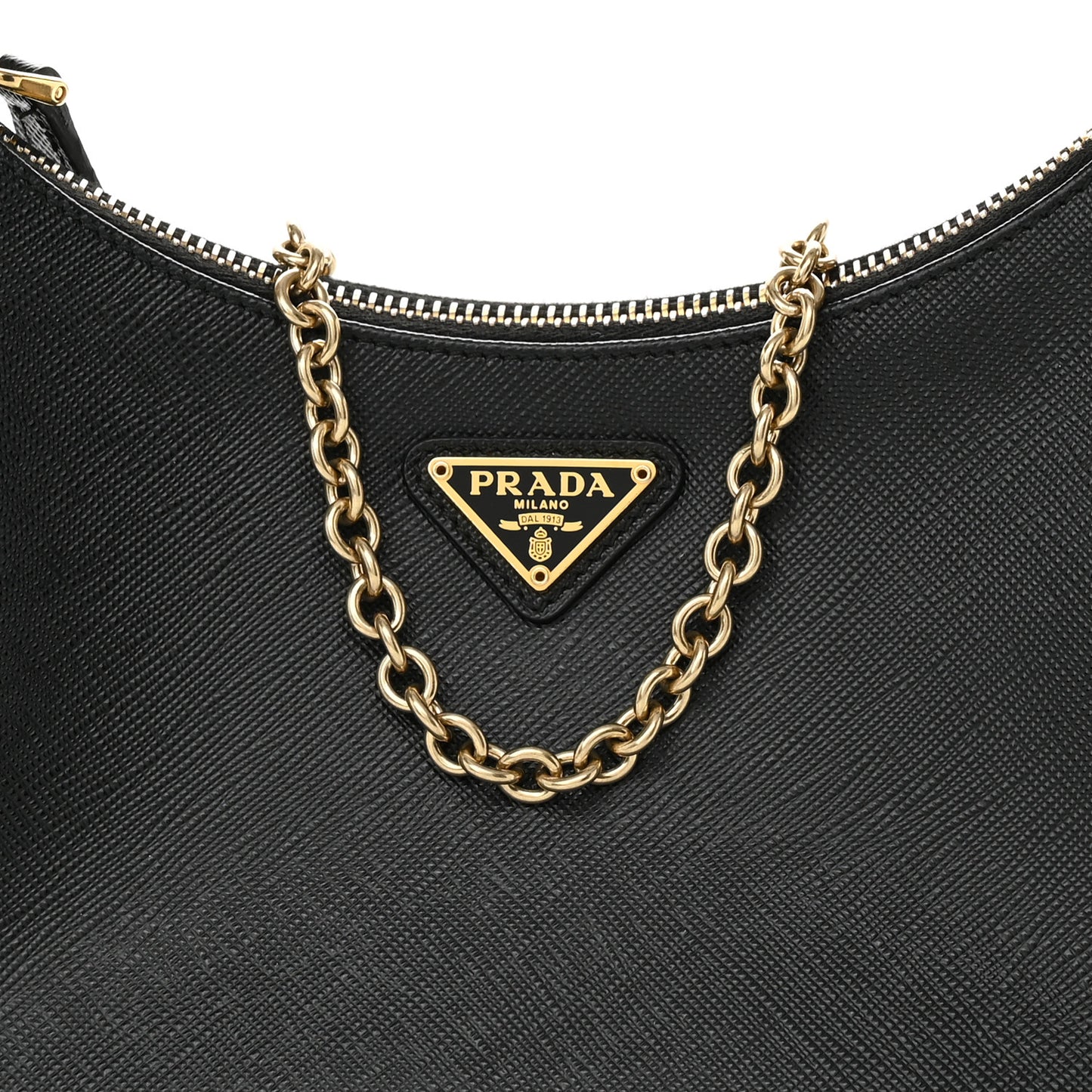 Saffiano Lux Re-Edition 2005 Shoulder Bag Black
