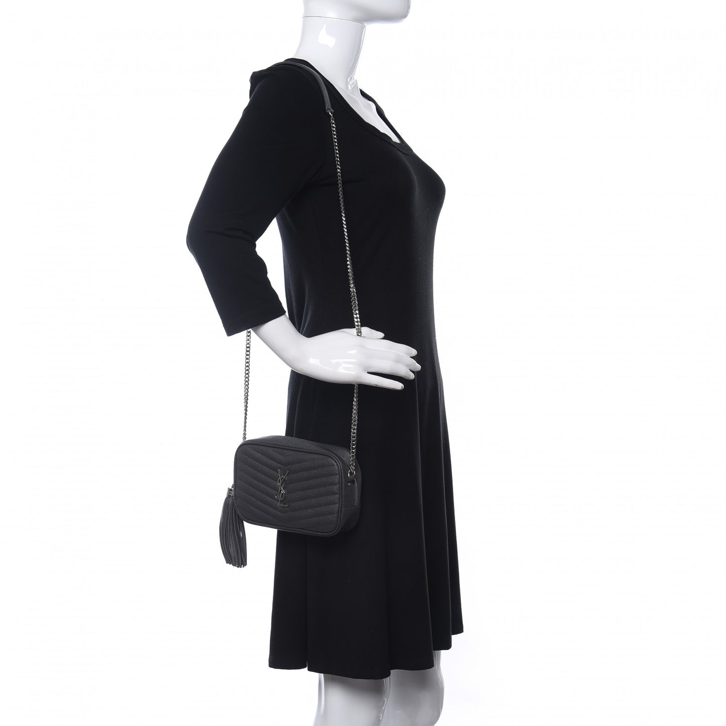 Grain De Poudre Matelasse Monogram Mini Lou Camera Bag Asphalt