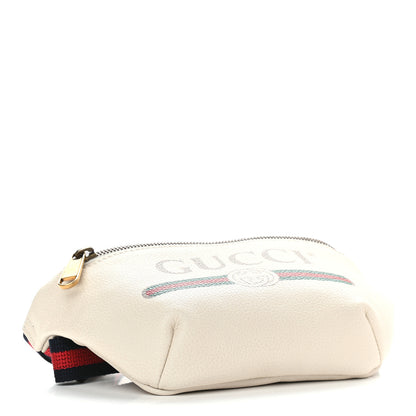 Gucci Grained Calfskin Small Logo Belt Bag White 4 of 9