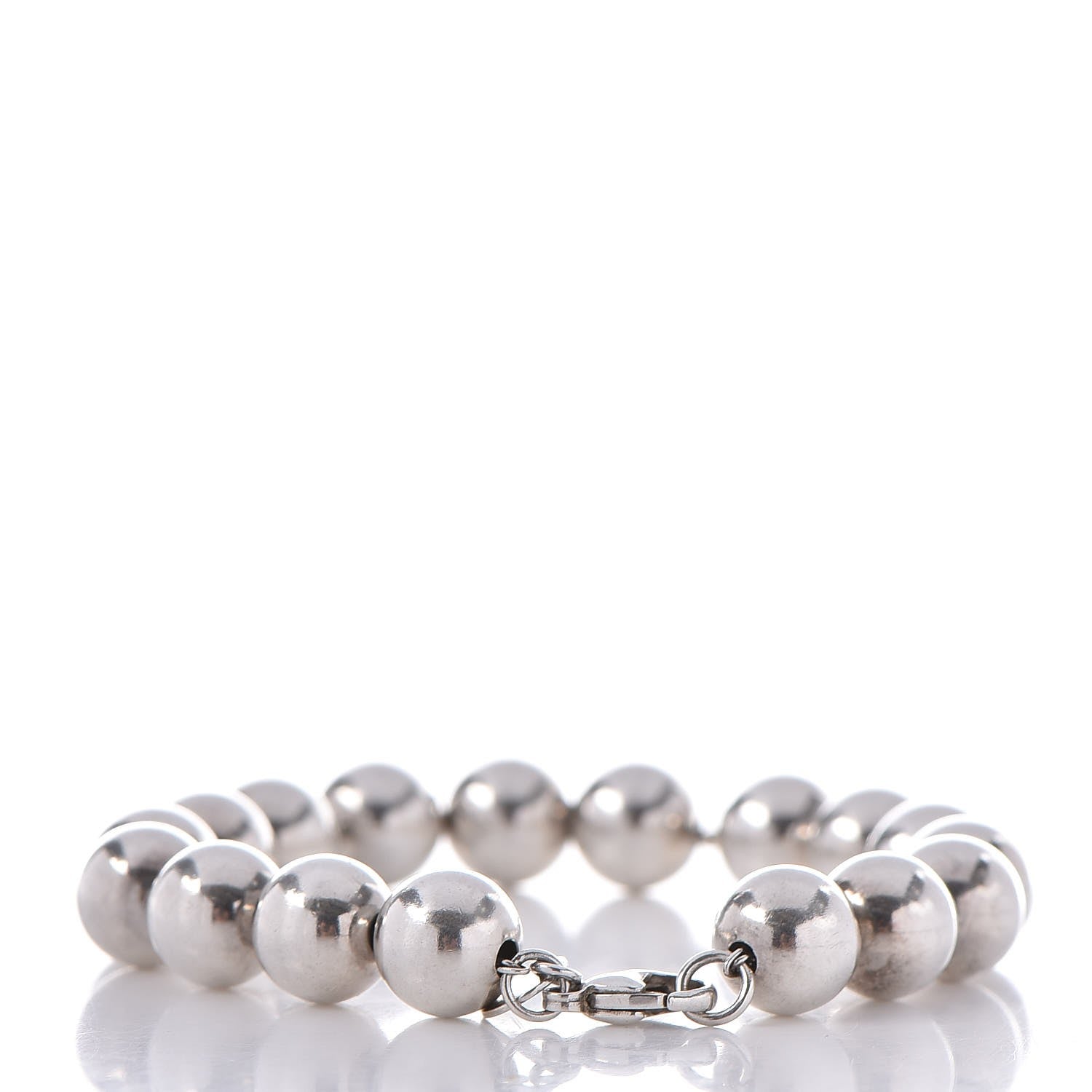 Tiffany Sterling Silver 10mm HardWear Ball Bracelet 3 of 6