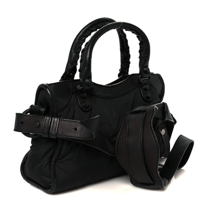Balenciaga Nylon Agneau Classic Hardware Mini City Black 4 of 11