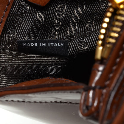 Prada Spazzolato Top Handle Bag Tobacco Fume 2 of 11