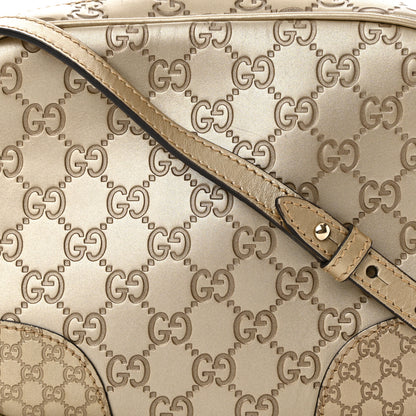 Gucci Guccissima Mini Bree Messenger Bag Gold 8 of 13