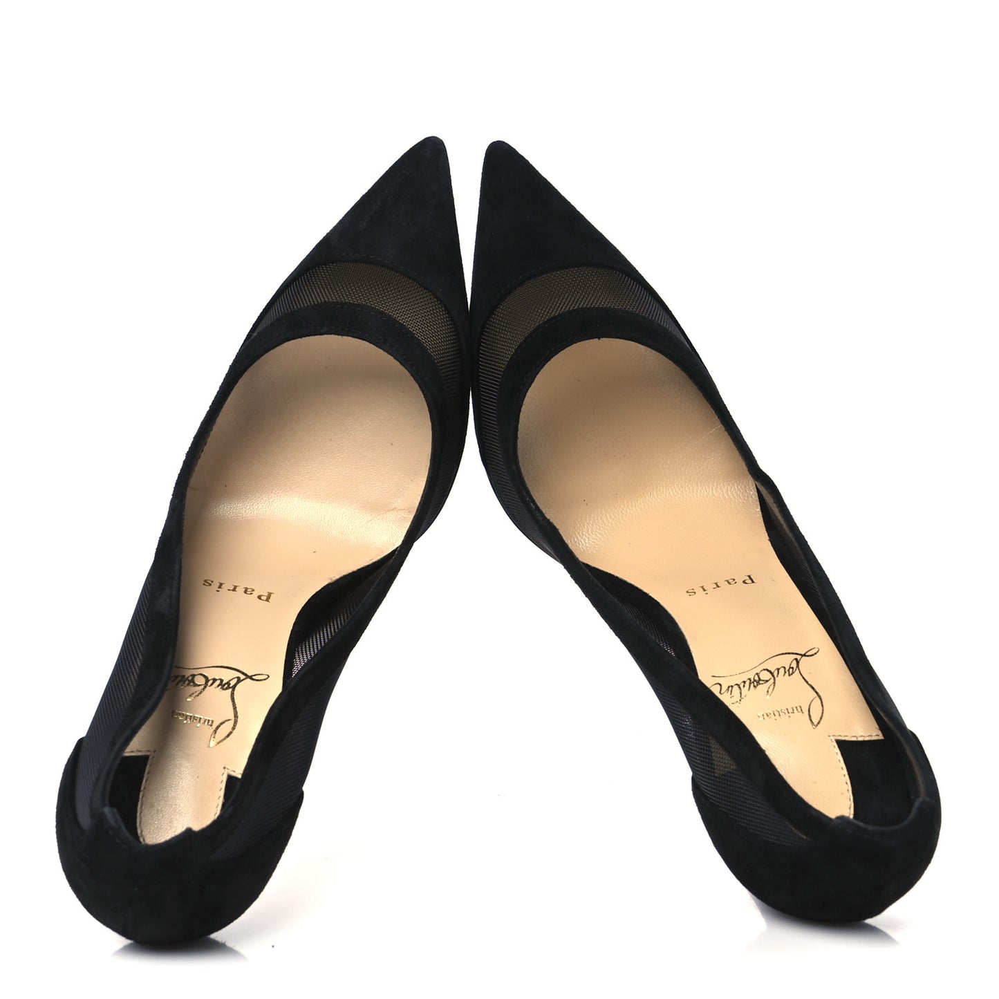 Veau Velours Rete Galativi 100 Pumps 37.5 Black