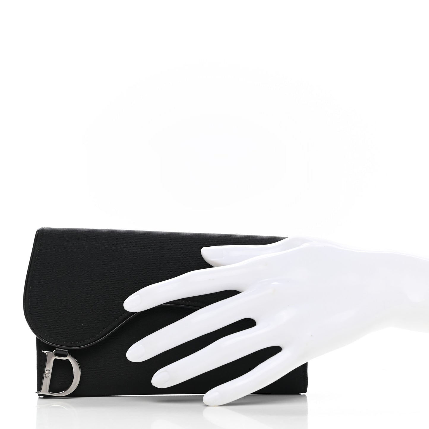 Nylon Saddle Wallet Black