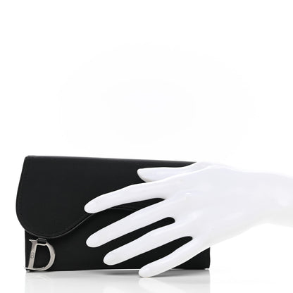 Christian Dior Nylon Saddle Wallet Black 2 of 10