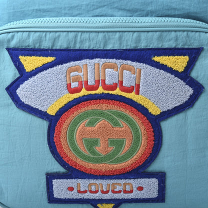 Gucci Nylon Twill 80s Logo Patch Backpack Lago 9 of 9