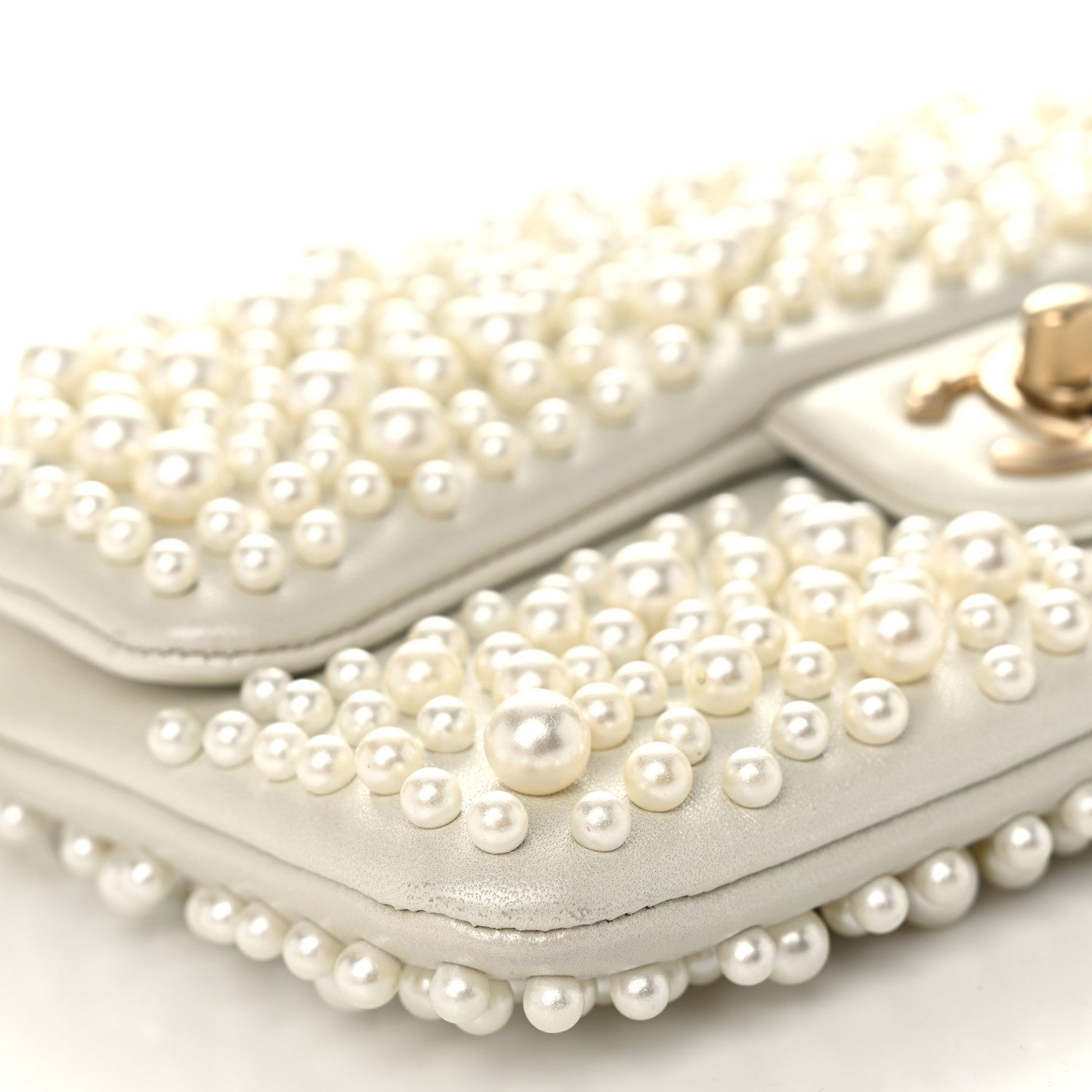 Chanel Lambskin Pearls Flap White 9 of 11