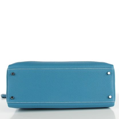 Hermes Togo Kelly Retourne 35 Blue Jean 9 of 20