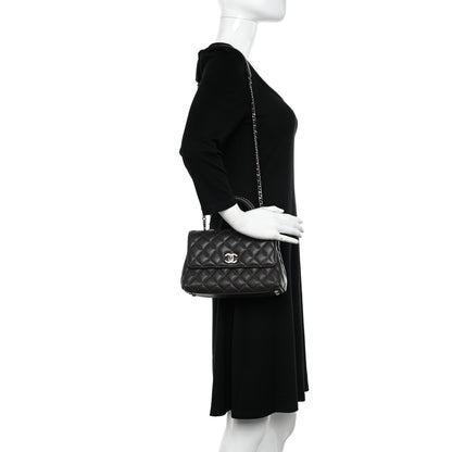 Chanel Caviar Quilted Mini Coco Chain Handle Flap Dark Brown 2 of 10