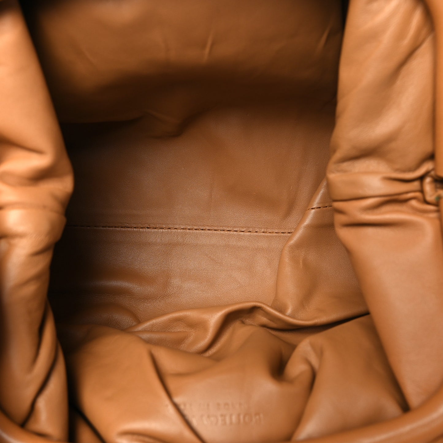 Nappa Intrecciato Teen Pouch Caramel