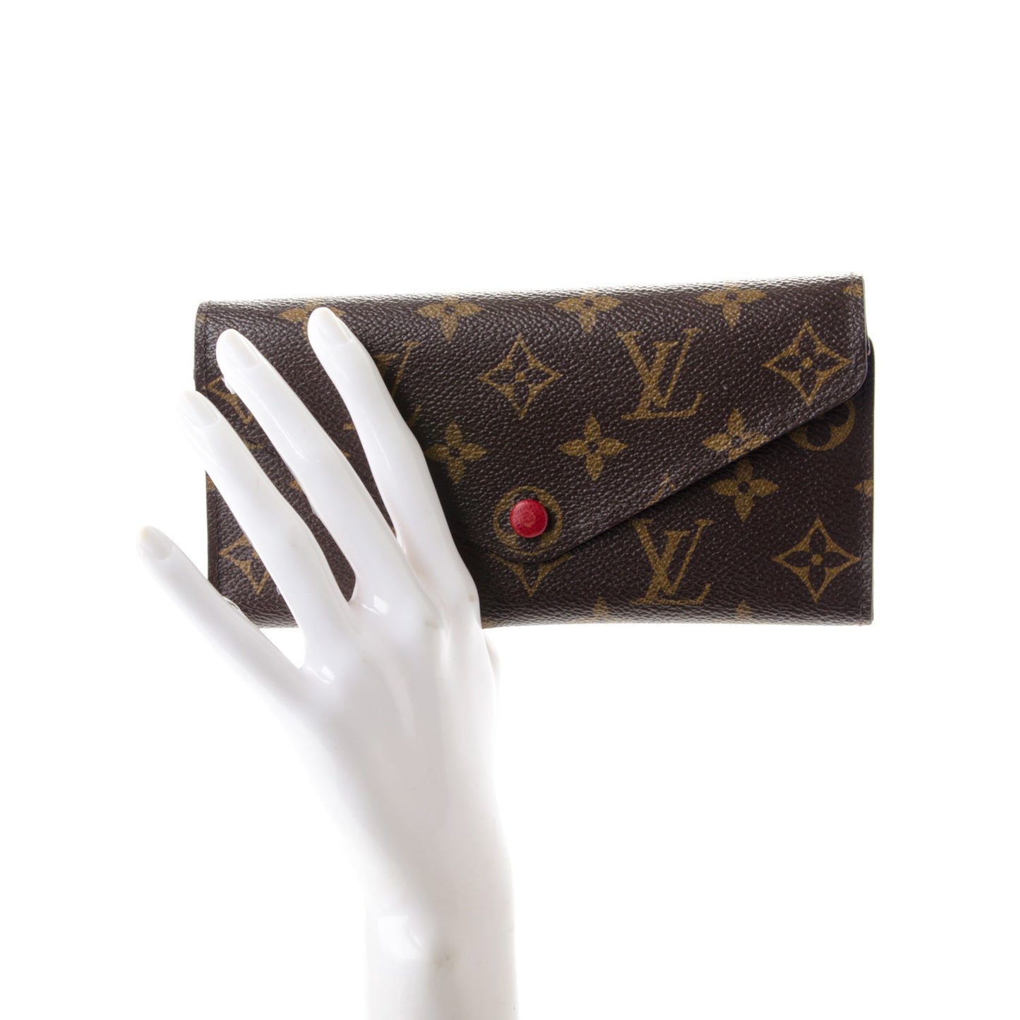 Monogram Josephine Wallet Red