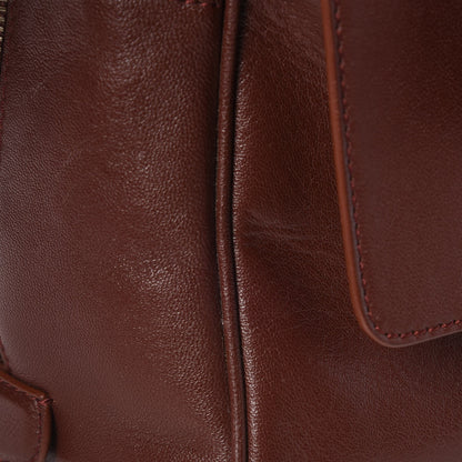 Marc Jacobs Leather Frankie Zip Handbag Chestnut 12 of 16