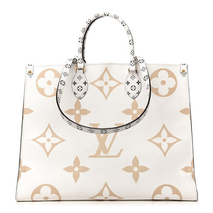 Louis Vuitton Monogram Giant Onthego GM Kaki Beige 1 of 12