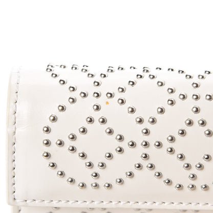 Alaia Calfskin Arabesque Studded Clutch White 11 of 11