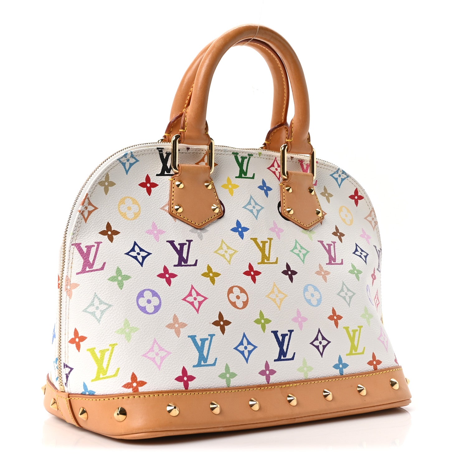 Louis Vuitton Monogram Multicolor Alma White 3 of 9