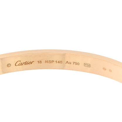 Cartier 18K Yellow Gold LOVE Cuff Bracelet 18 3 of 4