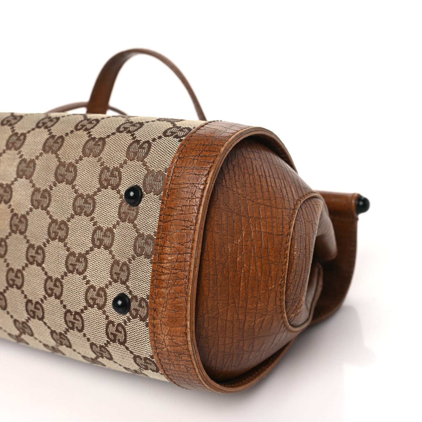 Monogram Bamboo Bullet Handbag Brown