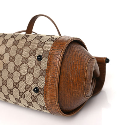 Gucci Monogram Bamboo Bullet Handbag Brown 9 of 10