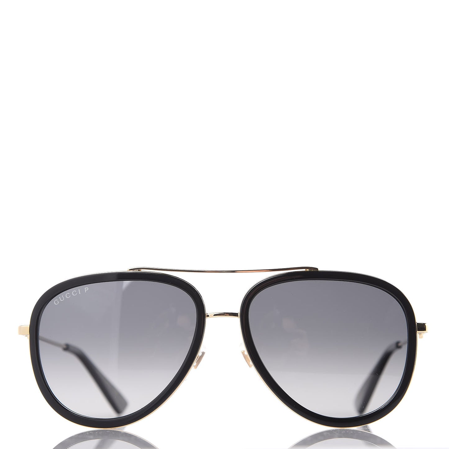 Aviator Sunglasses GG0062S Black Gold