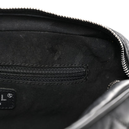 Chanel Crumpled Calfskin Quilted Medium Casual Rock Flap Black 13 of 13