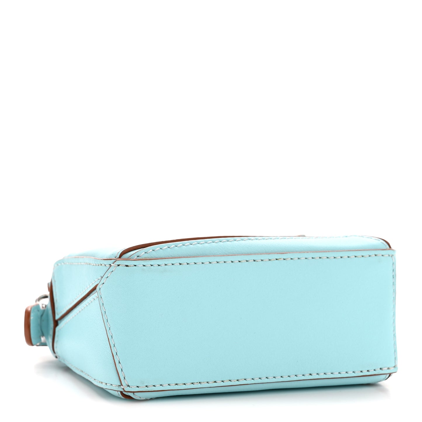 Calfskin Nano Puzzle Bag Pacific Aqua