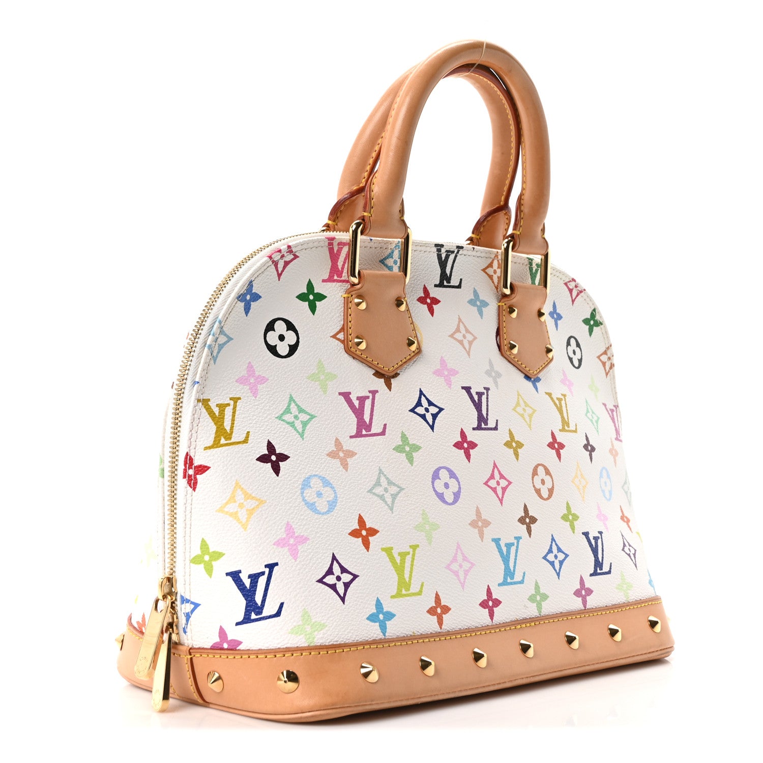 Louis Vuitton Monogram Multicolor Alma White 3 of 9