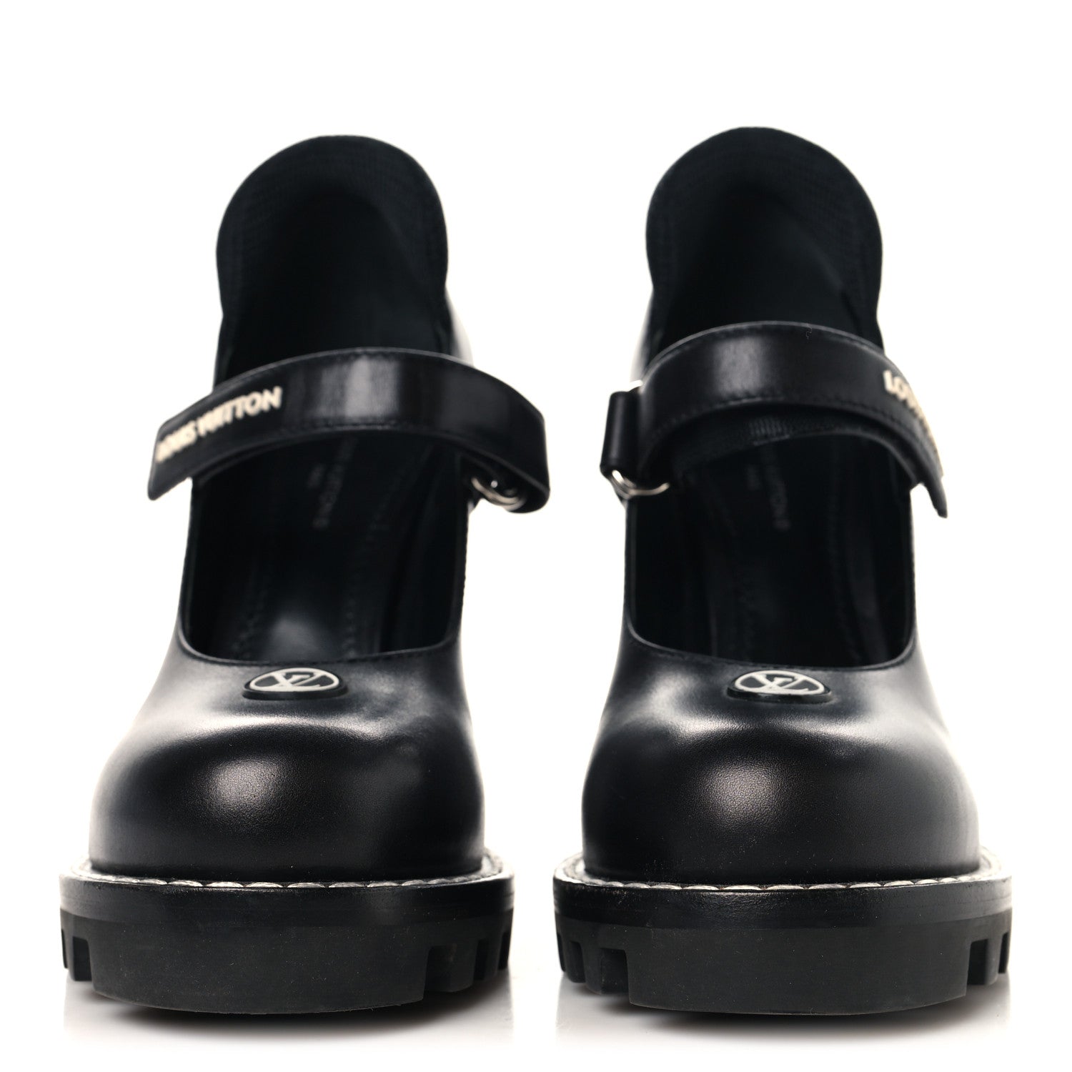 Louis Vuitton Calfskin Star Trail Ankle Pumps 35.5 Black 3 of 9