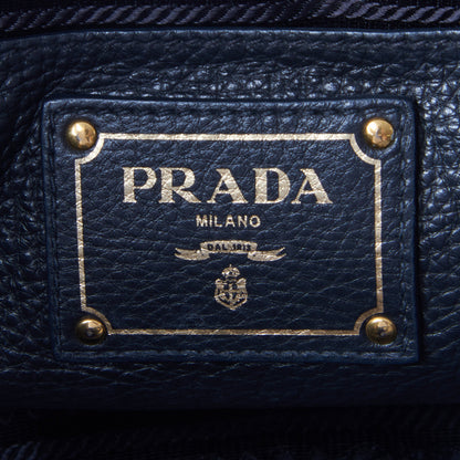 Prada Vitello Daino Tote Black 8 of 8