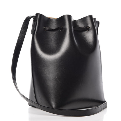Mansur Gavriel Calfskin Mini Bucket Bag Black Argento 3 of 18
