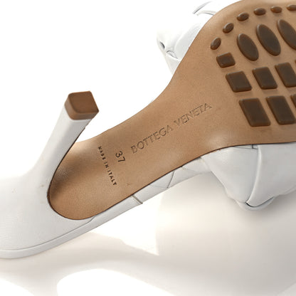 Bottega Veneta Nappa Maxi Intrecciato Lido Mule Sandals 37 Optic White 6 of 14