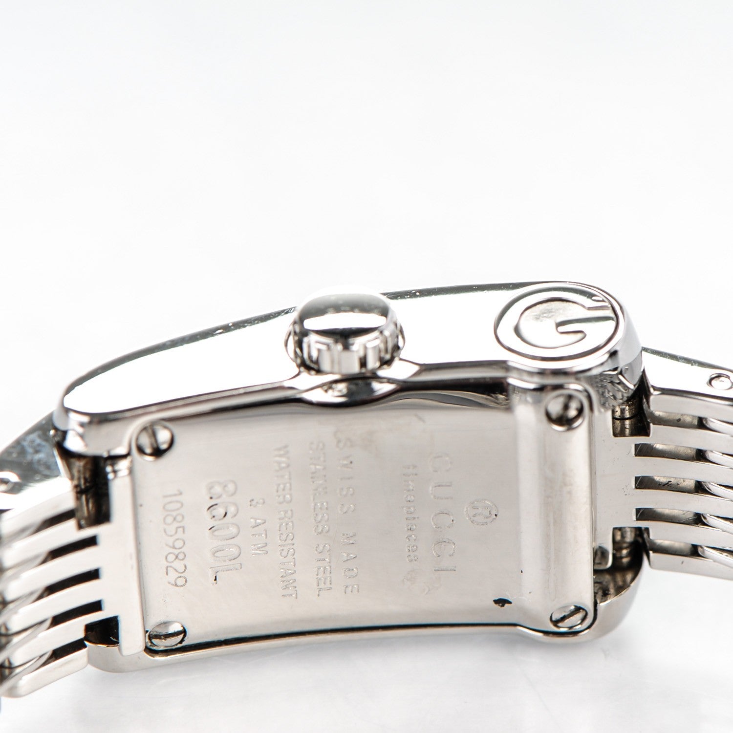 Gucci Stainless Steel Diamond Mother of Pearl 15mm 8600L Quartz Watch 6 of 7