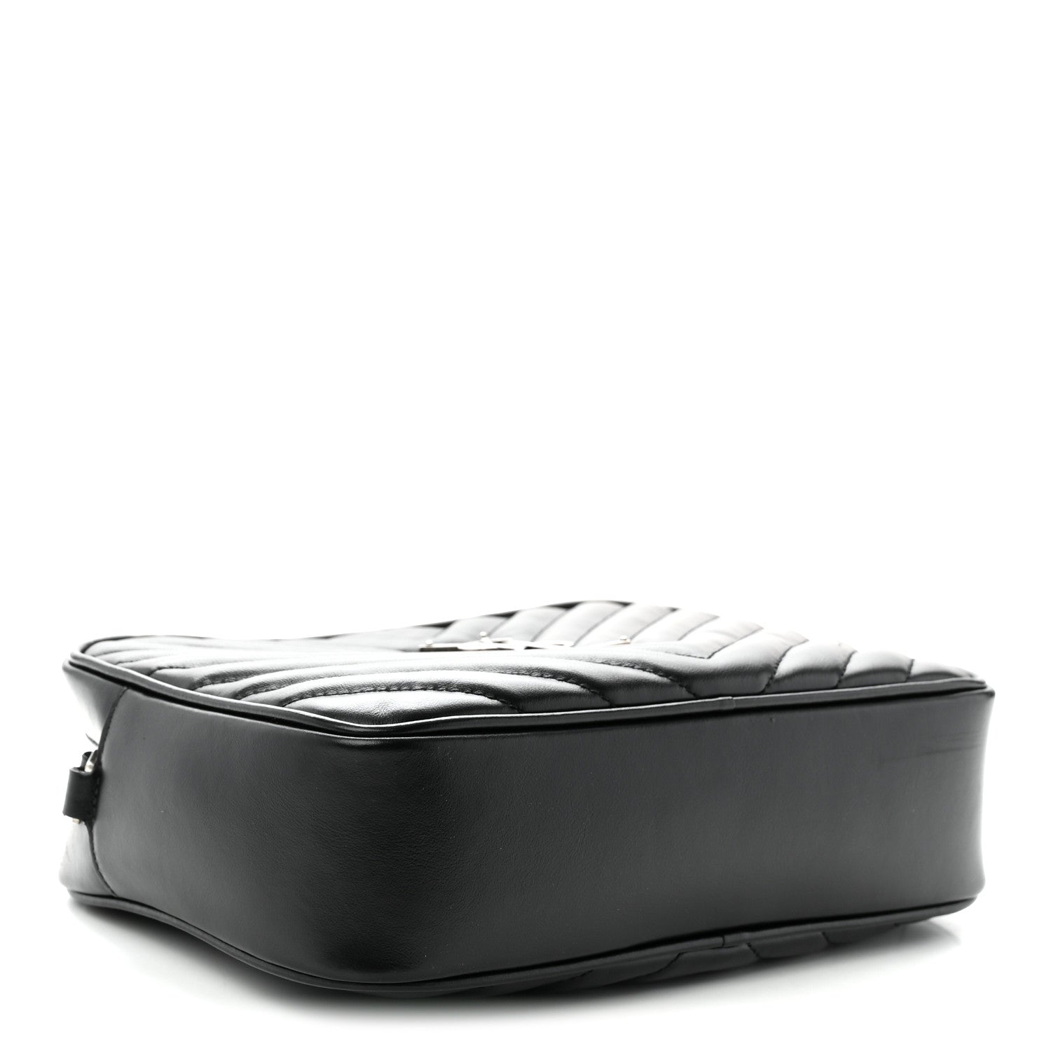Saint Laurent Calfskin Matelasse Monogram Lou Camera Bag Black 4 of 10