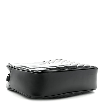 Saint Laurent Calfskin Matelasse Monogram Lou Camera Bag Black 4 of 10
