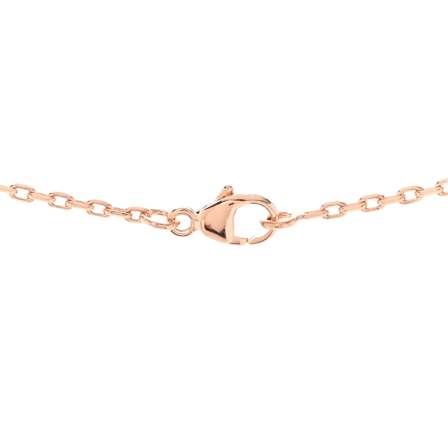 Lacquered Rose Gold Mini Pop H Pendant Necklace Rose Dragee