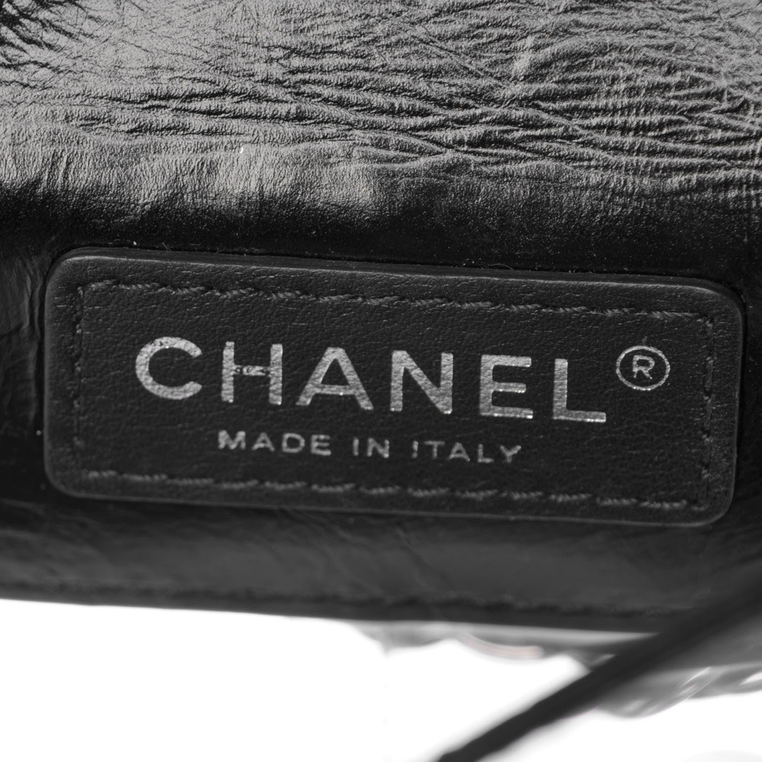 Chanel Crumpled Calfskin PVC Quilted Backpack Black 8 of 8