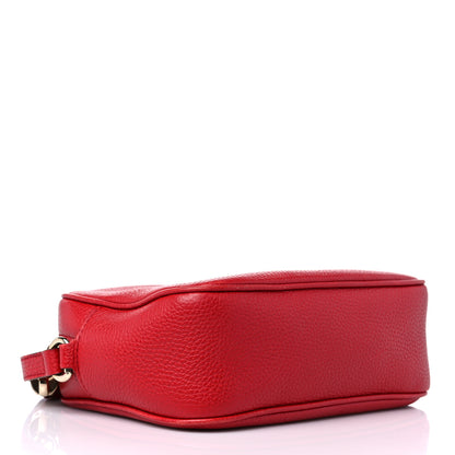 Gucci Pebbled Calfskin Small Soho Disco Bag Tabasco Red 4 of 16