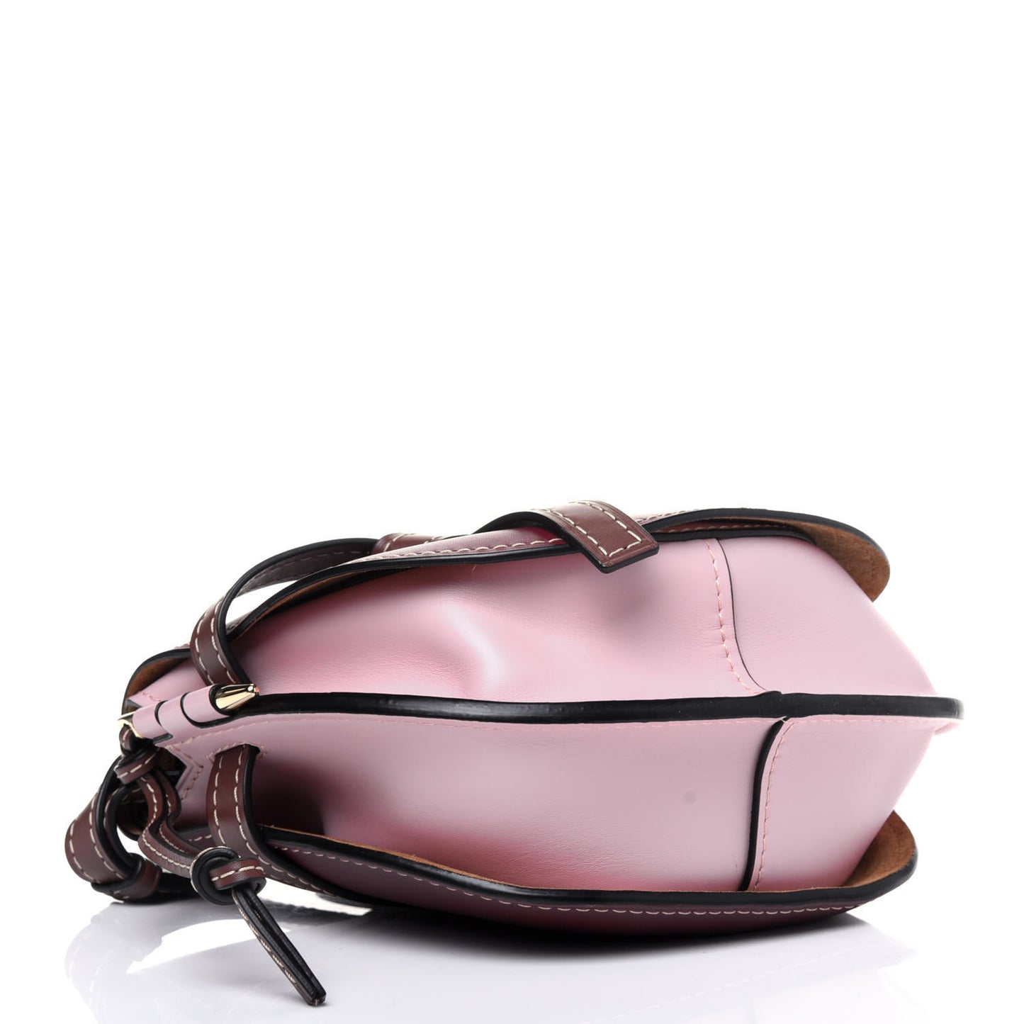 Calfskin Small Gate Crossbody Bag Wine Pastel Pink